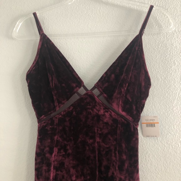 SOLD✨FREE PEOPLE Low Key Crushin Pomegranate Wine Dress - Picture 7 of 11